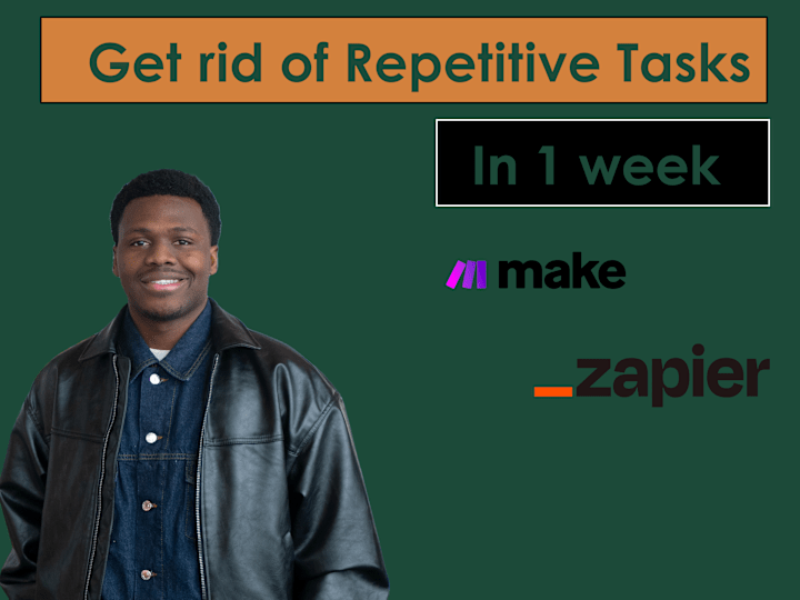 Cover image for create  automated workflows with zapier or make