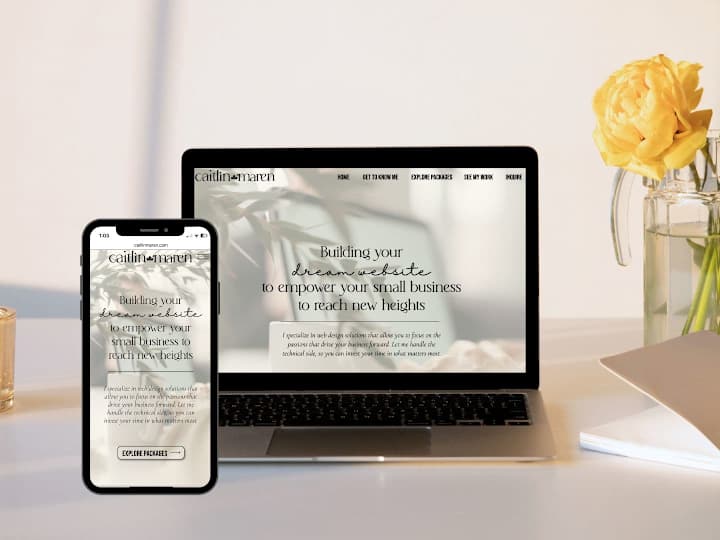 Cover image for Caitlin Maren Web Design Website