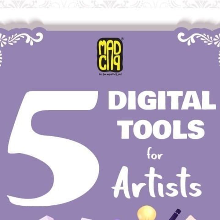 Cover image for Instagram Carousel - 5 Digital tools for artists.