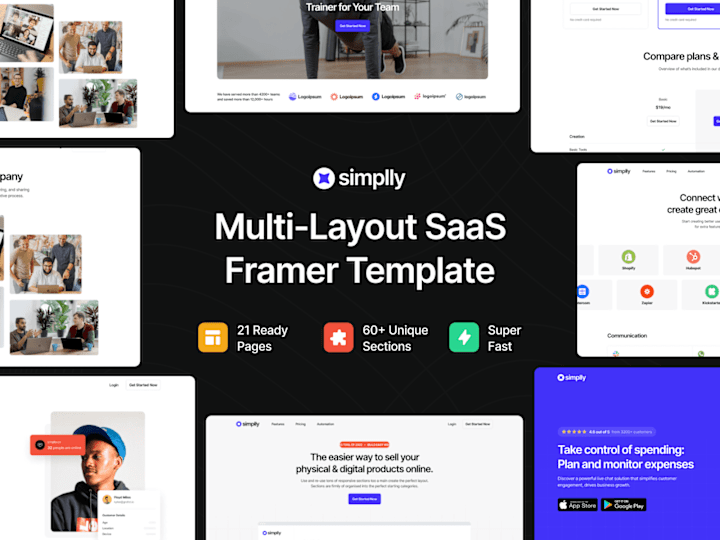 Cover image for SaaS Website Framer Template