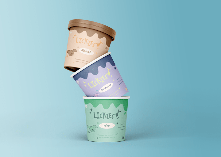 Cover image for Brand design for fictional dog Ice Cream company