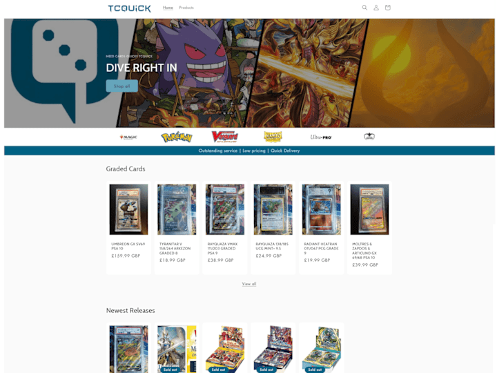 Cover image for Shopify eCommerce Website | TCQuick