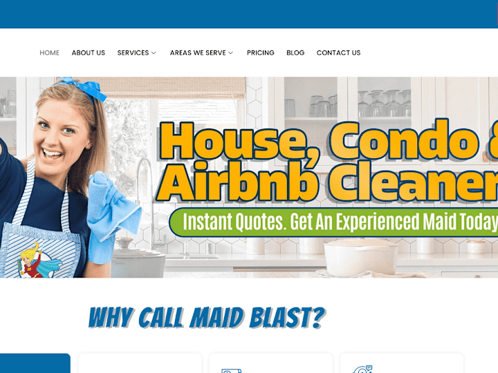 Cover image for MaidBlast - Home cleaning services