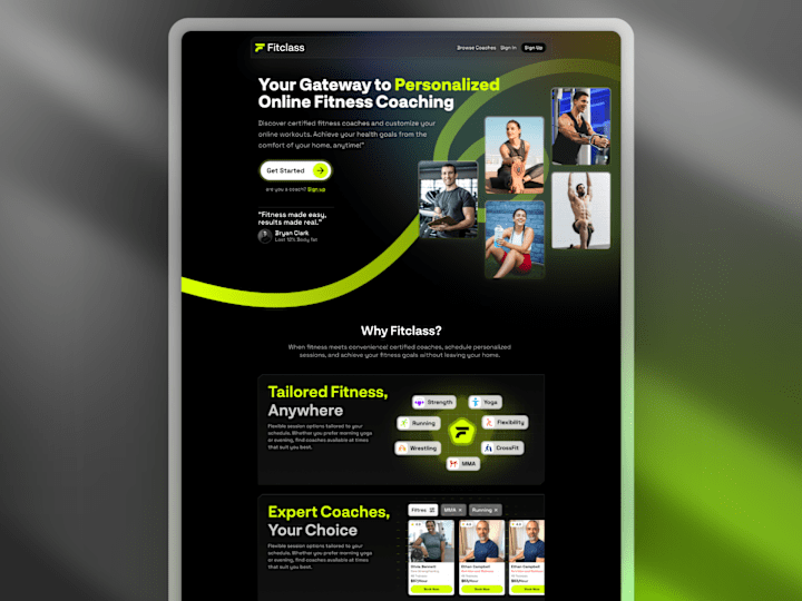 Cover image for Online Fitness Coaching Platform