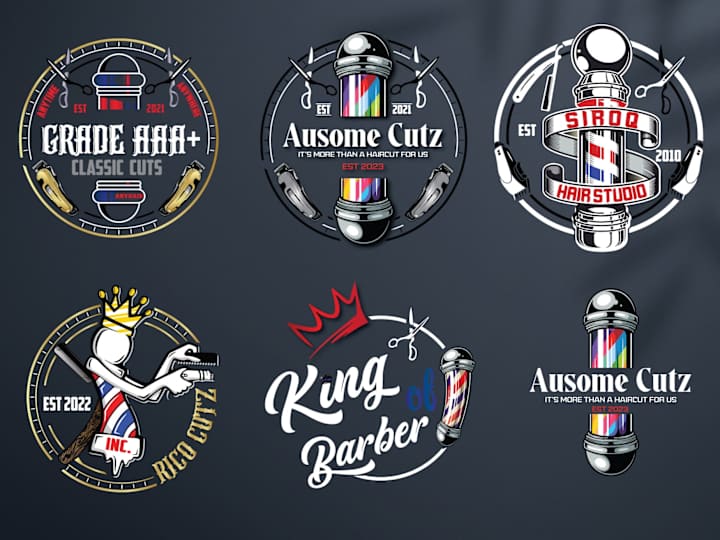 Cover image for i will design a Custom Modern Barbershop Logo