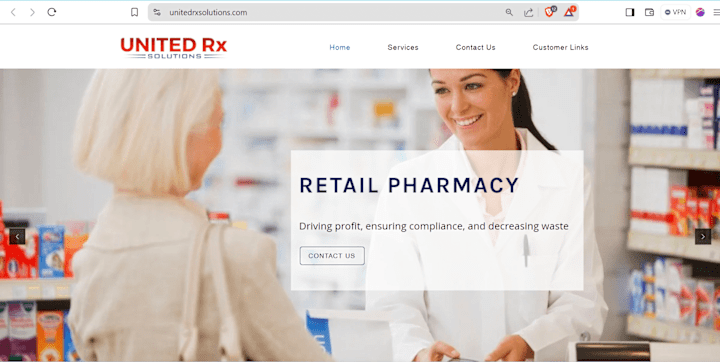 Cover image for Website Design for United Rx Solutions