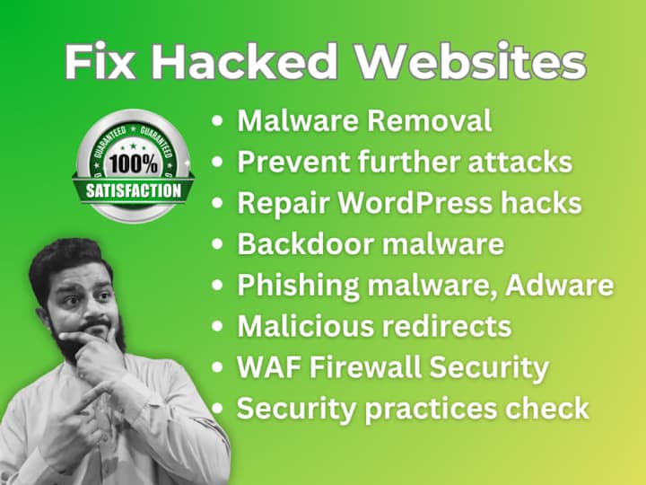 Cover image for Fix Hacked websites, WordPress Malware Removal with Security