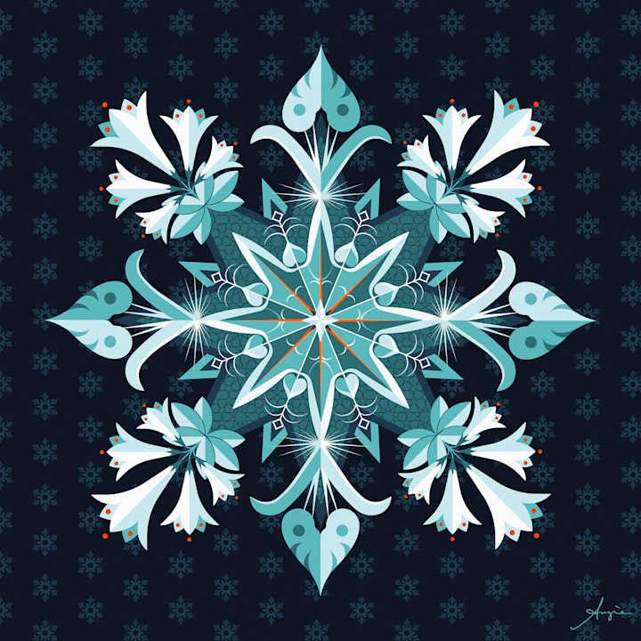 Cover image for "Snowflake" - Seasonal art, NFT.
