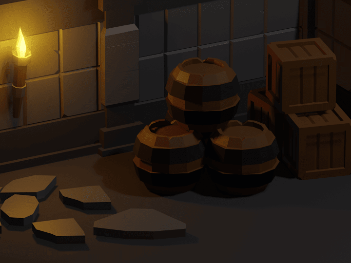 Cover image for I Create Modular Dungeons  In Blender.