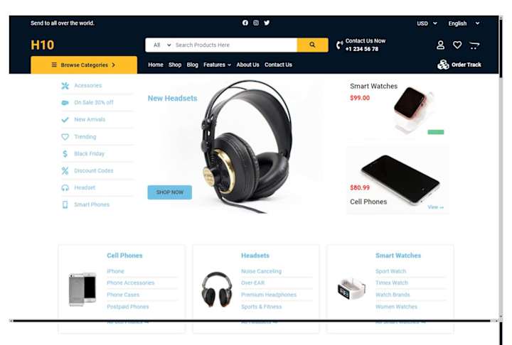 Cover image for E-commerce (woocommerce) online store design