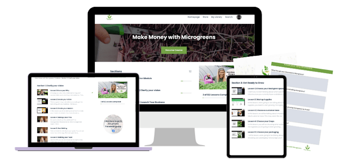 Cover image for Make Money with Microgreens Program