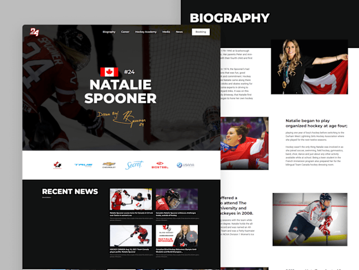 Cover image for Natalie Spooner website concept