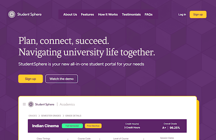 Cover image for Student Sphere: An all-in-one portal for your student needs