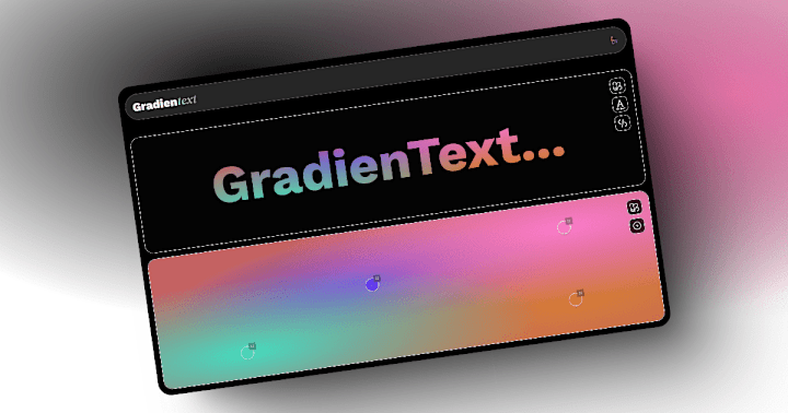 Cover image for Gradientext: A Radial Gradient Design Tool