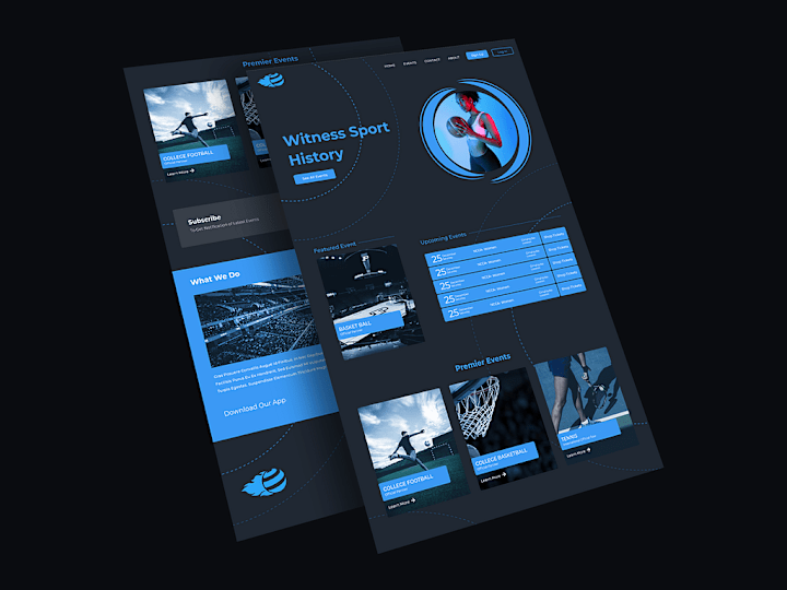 Cover image for Premier Sports Website: Engaging Sports Event Platform