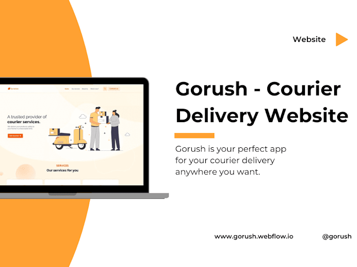 Cover image for Gorush - Courier Delivery Website