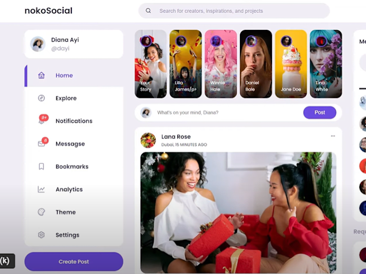 Cover image for Social Media Ui design