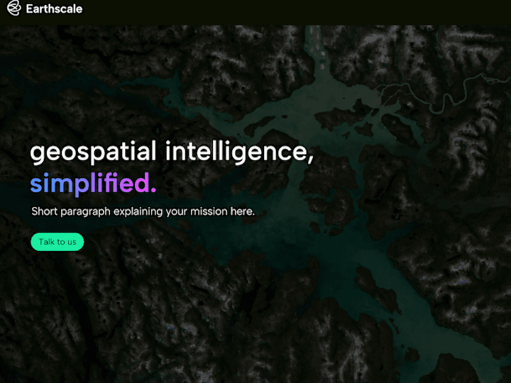 Cover image for Website Redesign for a Geospatial Imaging Startup