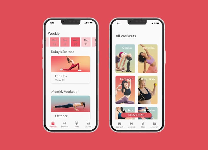 Cover image for Body-Positive Glow Fitness App