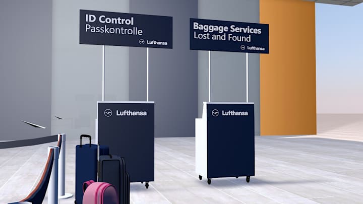 Cover image for LUFTHANSA AIRLINE TICKETING BOOTH