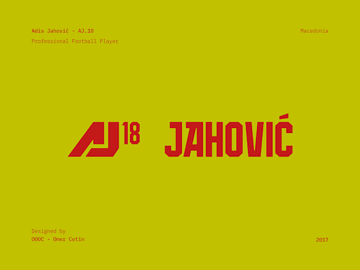 Cover image for AJ.18 Adis Jahovic Logo Design 