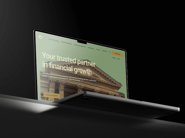 Cover image for Luxury Banking Website: Exclusive Digital Experience