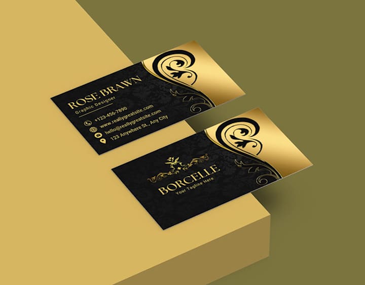 Cover image for Gold business Card design :: Behance