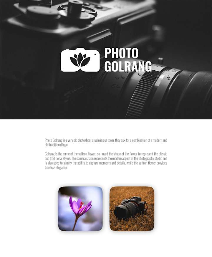 Cover image for VISUAL IDENTITY | PHOTO GOLRANG on Behance