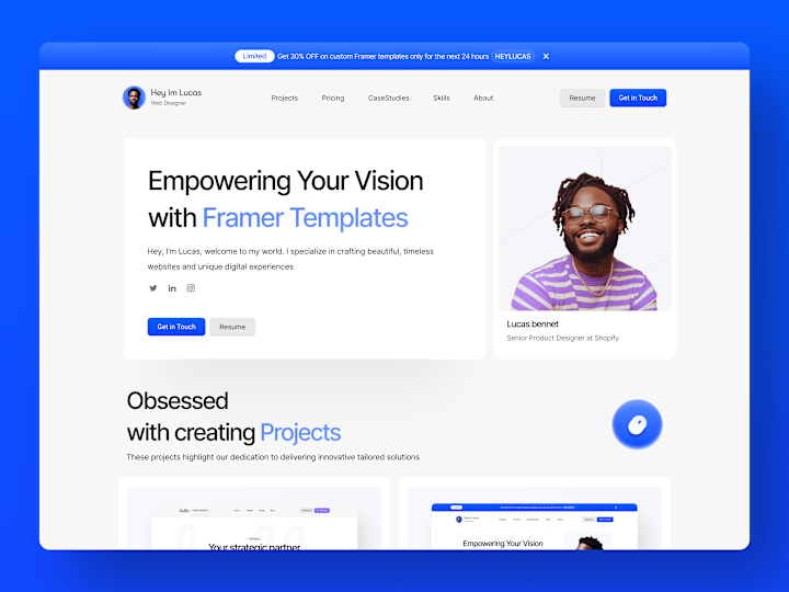 Cover image for Prismora — Framer Creative Portfolio