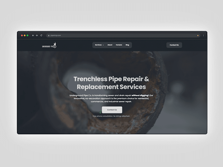 Cover image for Pipeninja Trenchless Sewer Services