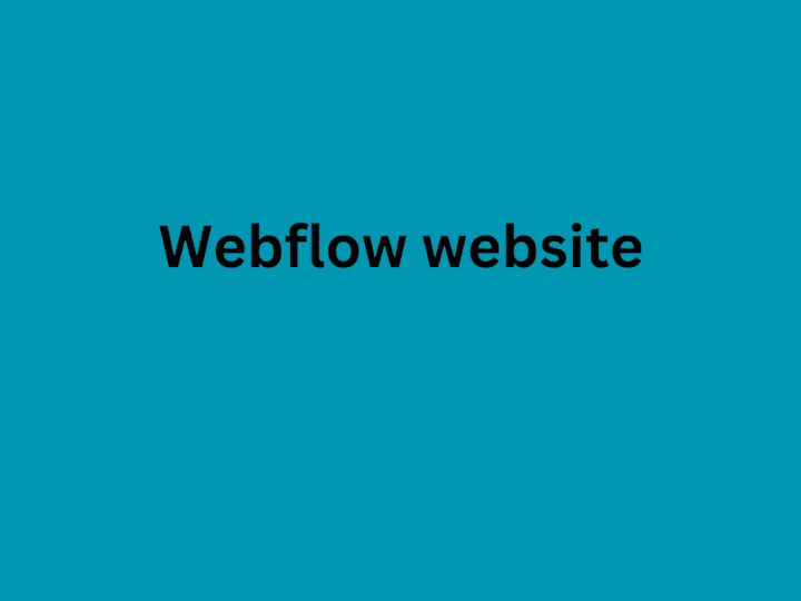 Cover image for I will build webflow website, design & redesign webflow website