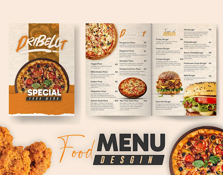 Cover image for Restaurant Food Menu Design