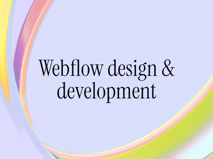 Cover image for Webflow landing page - design & development