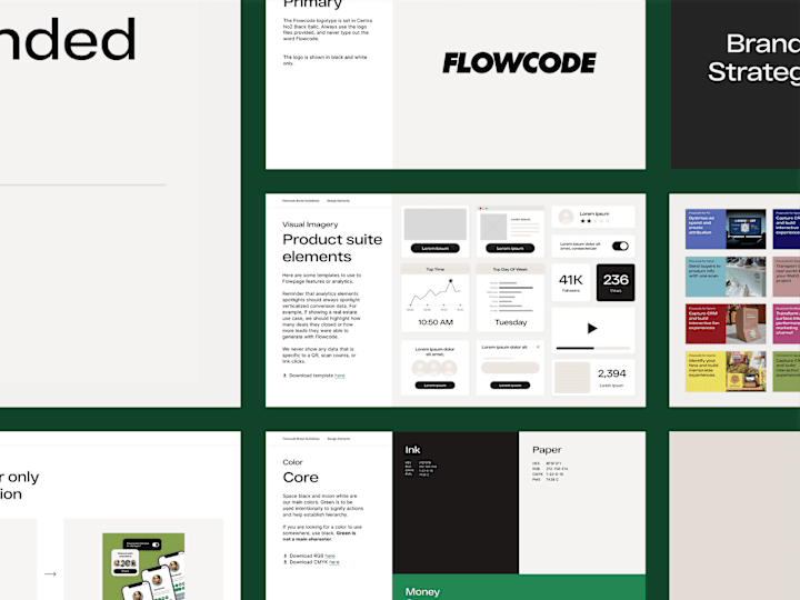 Cover image for Flowcode - Brand Guidelines, Product & UI/UX Design