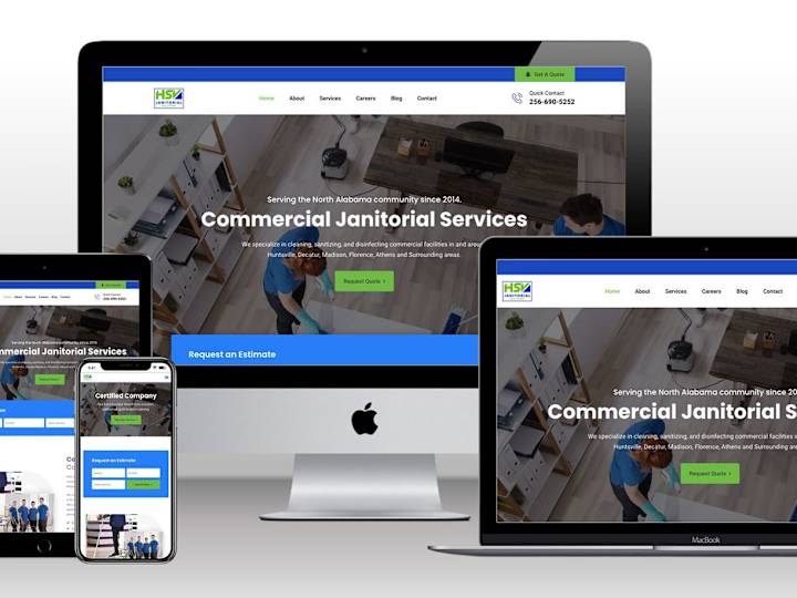 Cover image for Custom Website Design for Commercial Cleaning Company