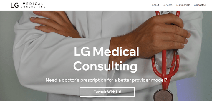 Cover image for Wix Studio Medical Consultant