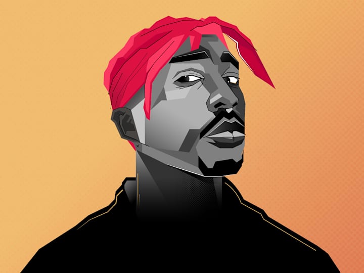 Cover image for Illustration of 2pac 