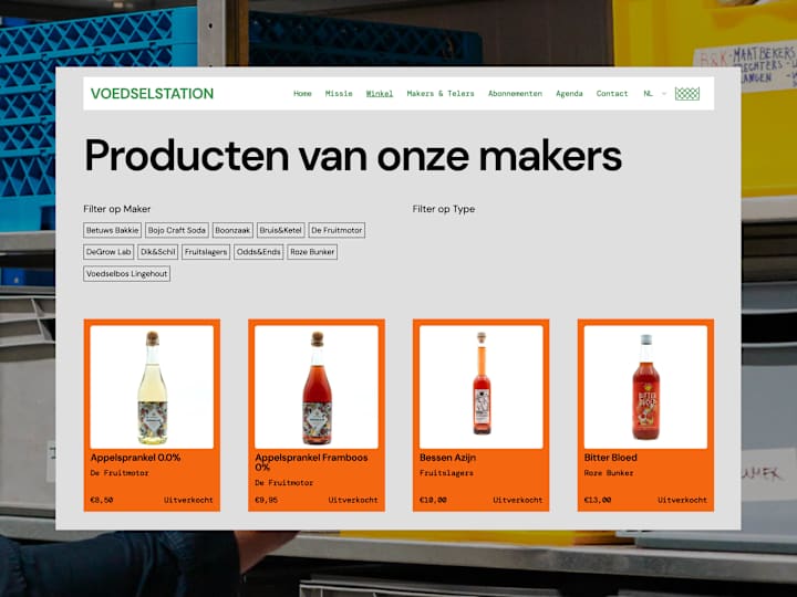 Cover image for Voedselstation · Shopify Design & Development