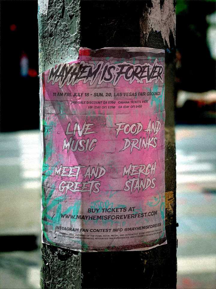 Cover image for Mayhem is Forever Festival Poster Design