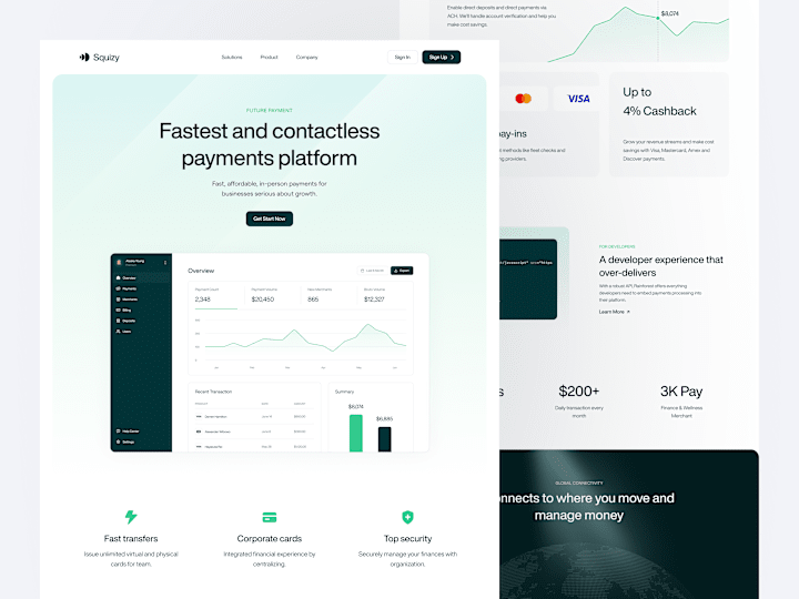 Cover image for Fintech - Landing Page