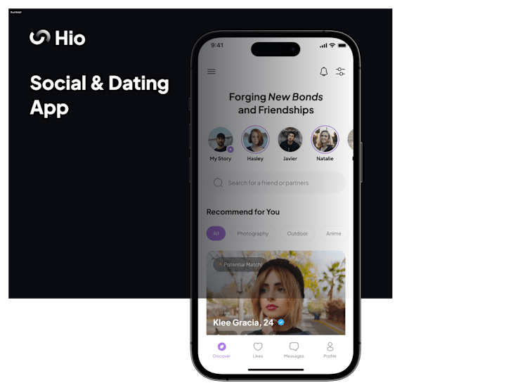 Cover image for Hio - Dating App UX Design