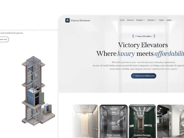 Cover image for Victory Elevators - Elevating the Digital Experience