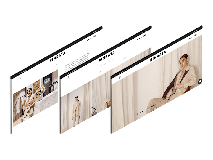 Cover image for Website design for Rinrata brand