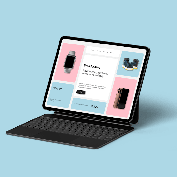 Cover image for  E-Commerce Website UI Design for SwiftBuy