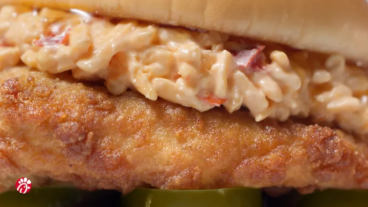 Cover image for Chick-fil-A: Hot Honey Pimento Chicken Sandwich