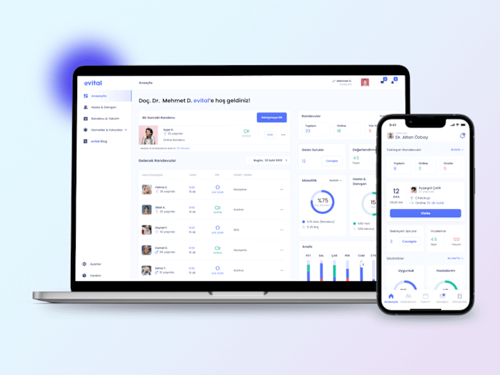 Cover image for evital Health Service Appointment App