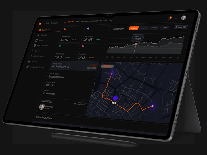 Cover image for Logistics Web App (Concept)