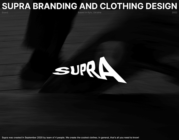 Cover image for Supra | Brand Identity