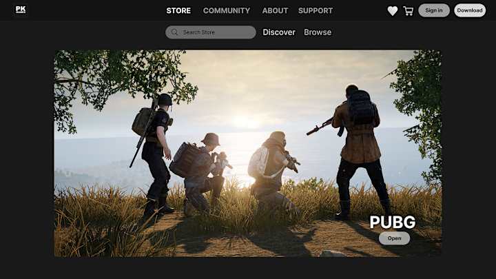 Cover image for PK Games - Game Store