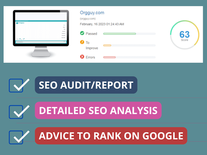 Cover image for SEO Audit/Analysis